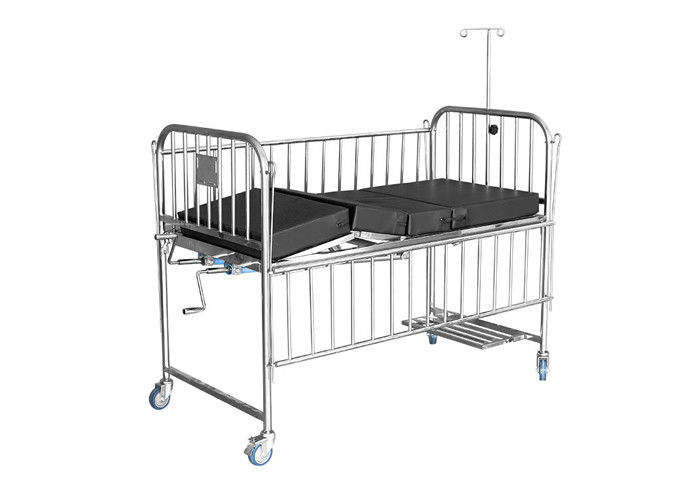 Χειρωνακτικό κρεβάτι δύο λειτουργία Molibe παιδικών νοσοκομείων ανοξείδωτου